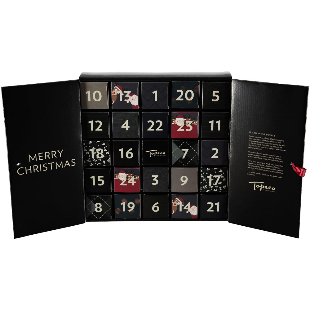 Julkalender med strumpor från Topeco