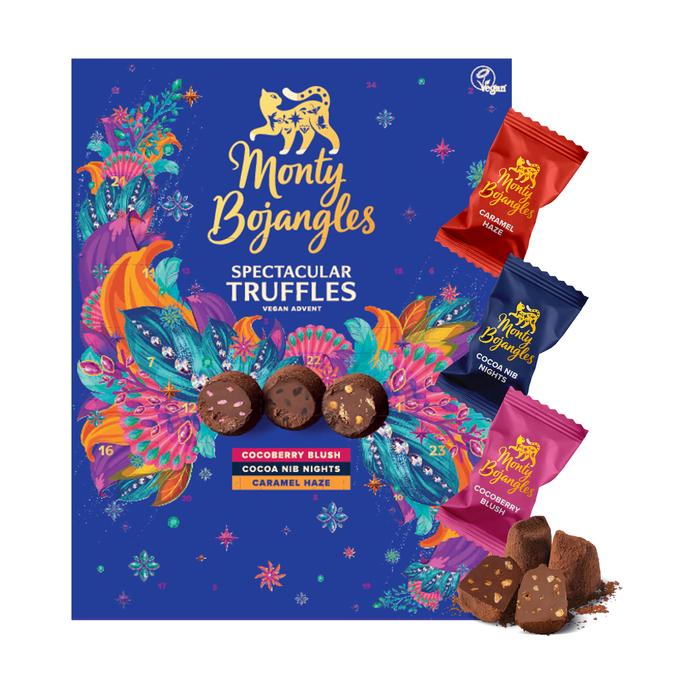 Monty Bojangles adventskalender med veganska tryfflar